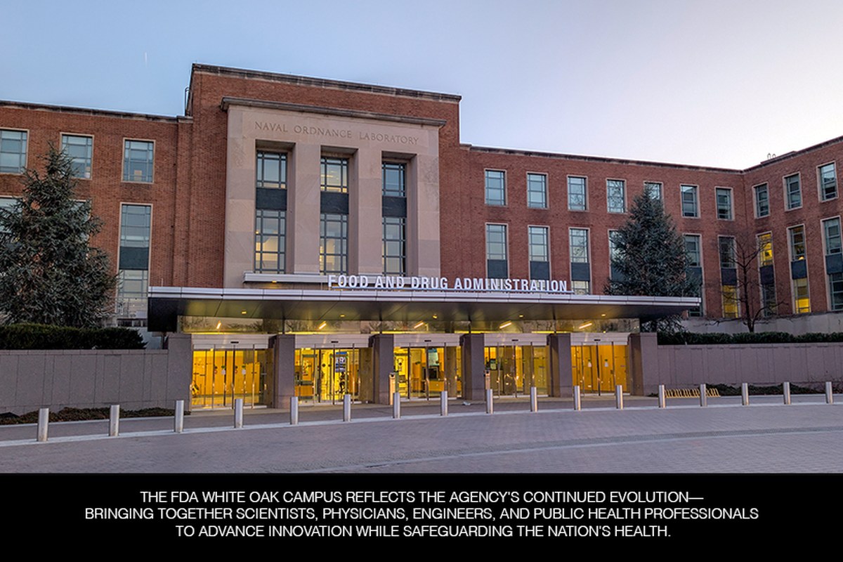 Photo of The FDA white Oak main entrance